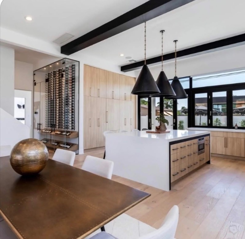 Kitchen and Dining Remodel with Wine Locker